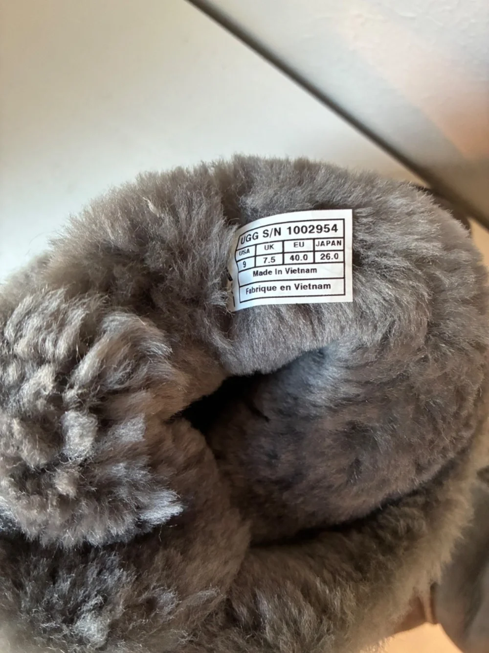 UGG Bailey Bow II Boots – Gray Suede | Women's Size 9 | Genuine Sheepskin